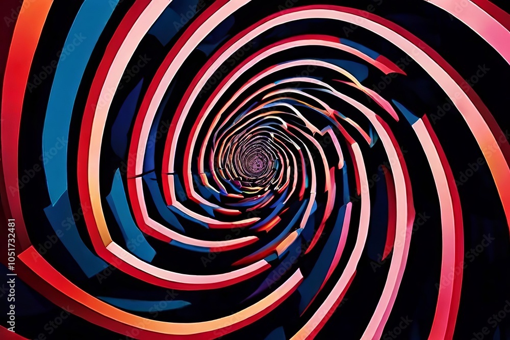 Poster optical illusion vortex mind bending patterns creating the illus