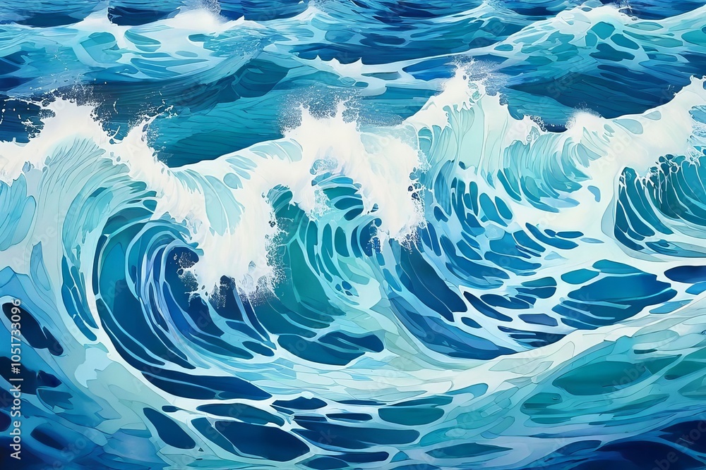 Poster patterns in motion a study of the repetitive patterns in waves h