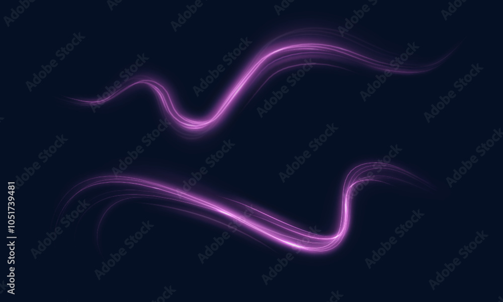 Poster magical purple shimmer effect for web design and fabulous layout and interface. bright twirl. vector