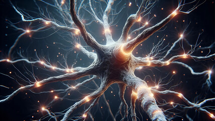An ultra-detailed depiction of active neurons in the brain.