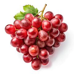 Fototapeta premium red grapes isolated on white