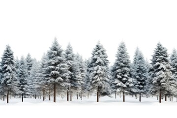 Naklejka premium Winter tree pine outdoors.