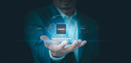 Digital transformation towards Quantum, Deep Learning Artificial Intelligence Ai, Computing...