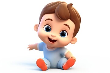 Baby boy cartoon cute toy.
