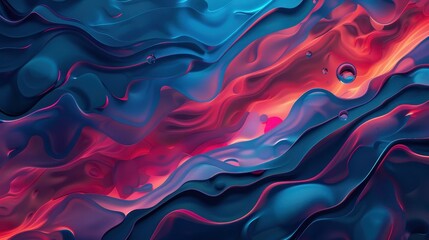 Obraz premium Abstract Fluid Art: Swirling Colors and Dynamic Shapes