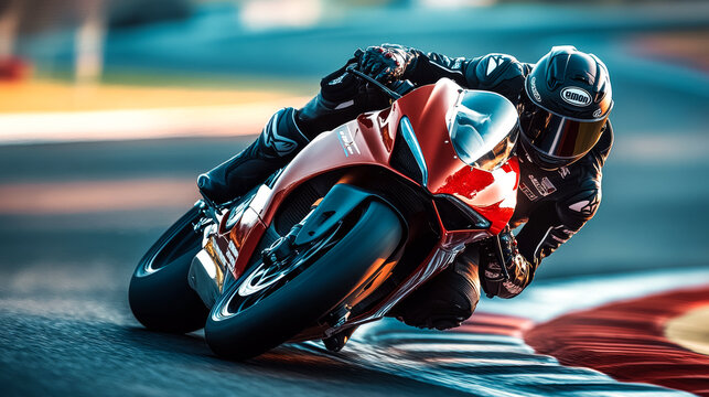 High Speed Motorcycle with Motion Effect