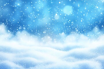 Christmas winter background with snow and blurred bokeh.Merry christmas and happy new year greeting card with copy-space. with generative ai