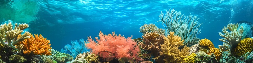 Colorful Coral Reef Underwater Ecosystem