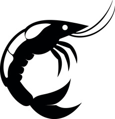 Shrimp vector art illustration eps