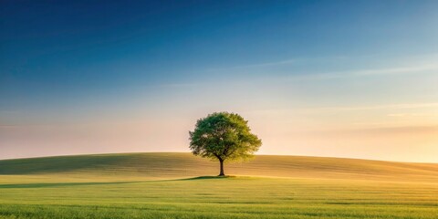 Fototapeta premium Minimalist Photography of Tranquil Nature Scenes with Simple Composition, Soft Colors, and Calming Elements for Serenity and Peaceful Environments