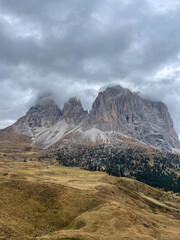 Ski slopes in the winter