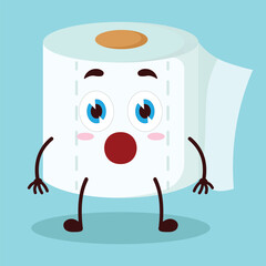 cute shocked expression of olive character