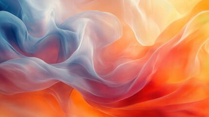 Obraz premium Abstract representation of flowing movement through swirling lines and colors.