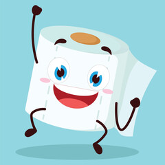 cute hurray victory expression of olive character