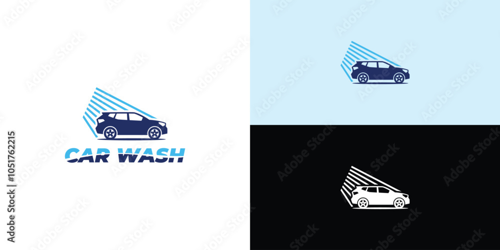 Sticker Car Wash and Detailing Logo Template