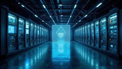 Futuristic space station interiors merge cutting-edge technology with functional design. Perfect for sci-fi productions and architectural visualization, featuring living spaces and research facilities