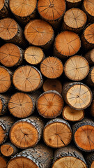Fototapeta premium stack of firewood