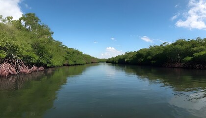Obraz premium Mono River Reflections