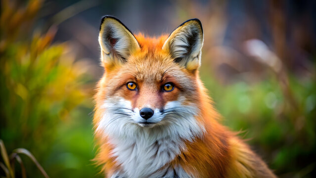 face red fox background