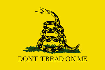 Gadsden flag. Dont Tread on Me flag