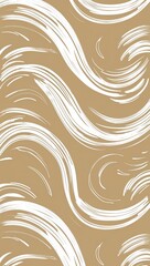 Fototapeta premium Light beige and white swirling brush lines with earthy feel pattern