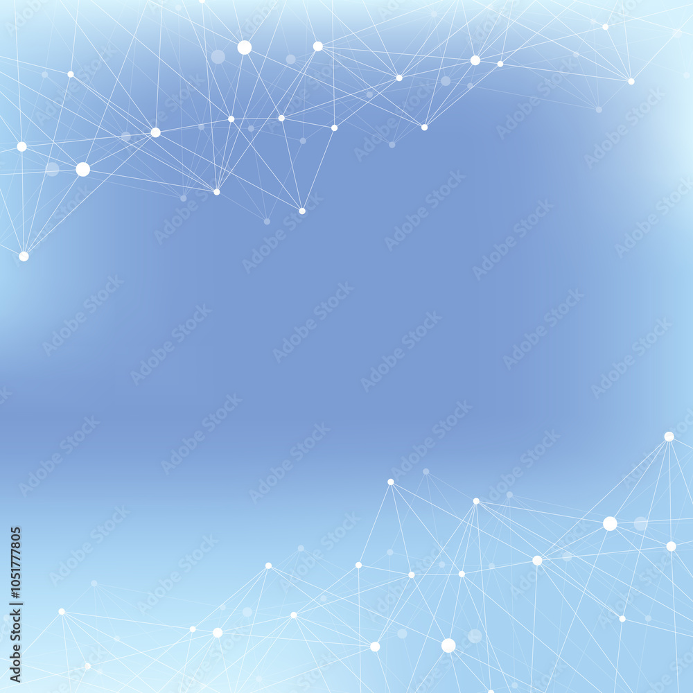 Poster Global network connection banner design template. Header social network communication in the global business concept. Big data visualization. Internet technology