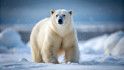 Naklejka premium Polar bear background