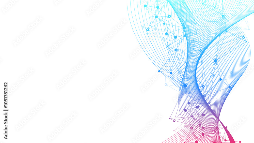 Aufkleber AI Banner Concept In The Digital Style. Generative Ideas Design Element For Internet Technology. Futuristic Technology Concept Artificial Intelligence.