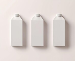 Set of blank packaging boxes, milk, box, container, blank, packaging, plastic, bottle, drink, package, can, pack, carton, food, object, bag, vector, product, beverage, design, liquid, illustration, em