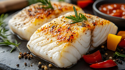 A Culinary Journey Through Exquisite Dishes Made from Tender Grouper Fish Fillets with a Medley of Flavors and Textures