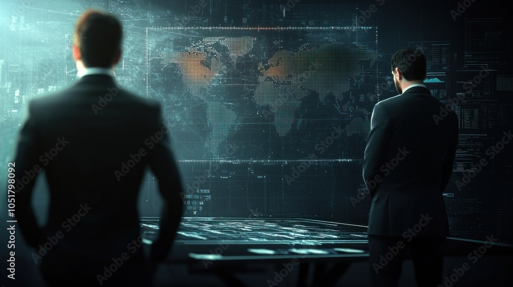 Aufkleber innovative and stylish background of a startup incubator featuring high-quality data visualization f