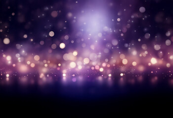 A dark background with blurred lights and bokeh, creating a festive or romantic feel.