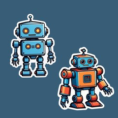 Robot Cutting Stiker