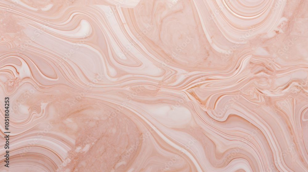 Poster abstract patterns with curved pastel lines create a calm and soothing feel, offering a sense of rela