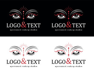 Elegant Eye Logo for Permanent Makeup Studio