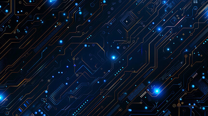Obraz premium tech circuit 