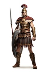 Fototapeta premium Costume warrior weapon adult.