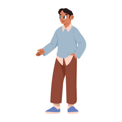 man standing wearing autumn clothes