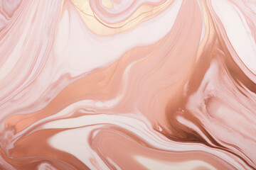 An abstract swirl of warm pink and gold tones evokes feelings of movement and fluidity, perfect for creative design or inspiration.