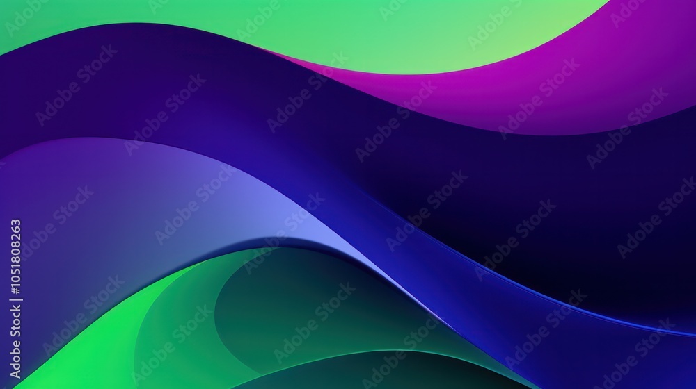 Poster vibrant display of multicolored abstract lights with swirling patterns, creating a dynamic and energ