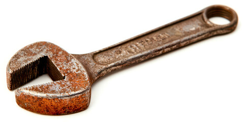 A rusty old pliers with a broken handle