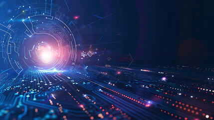 Obraz premium technology banner