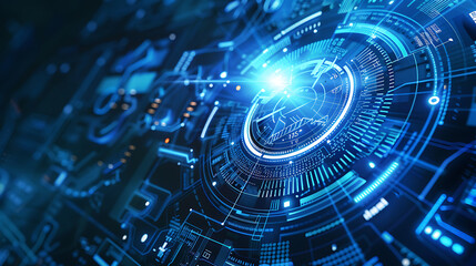 Fototapeta premium technology banner