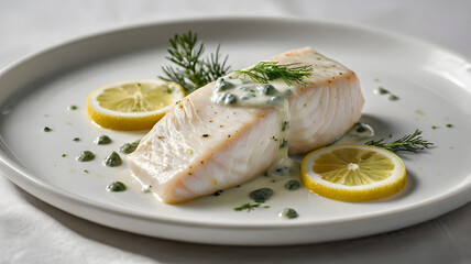 Poached_halibut_drizzled