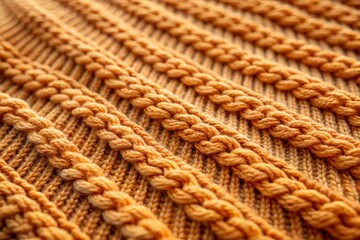 Fototapeta premium Close up shot of a textured knitted jersey background with copy space image