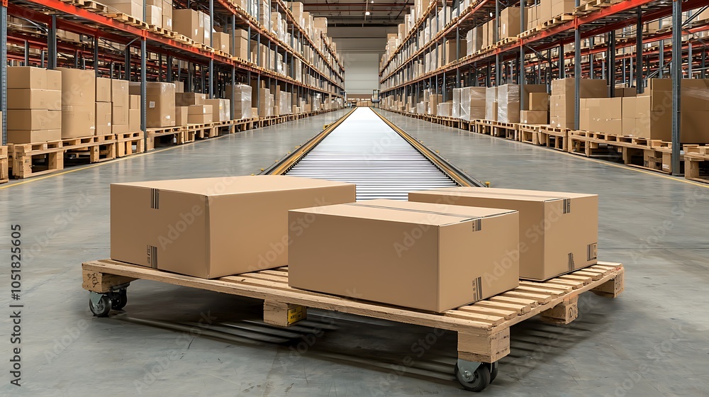 Aufkleber streamlined logistics efficient warehouse management with automated systems for optimal supply chain