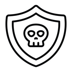  Simple Shield icon. The icon can be used for websites, print templates, presentation templates, illustrations, etc