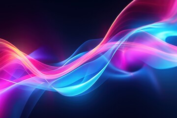 Fototapeta premium Abstract magical neon pattern purple light.