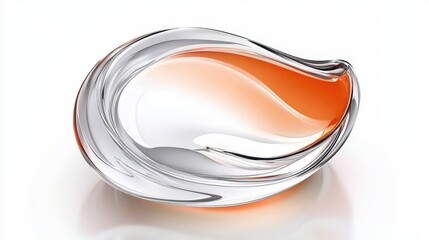Orange Glass Bowl Design
