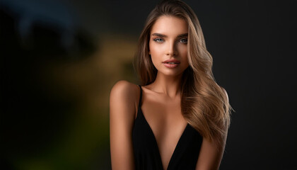 Fototapeta premium Hübsche junge Frau im Bikini